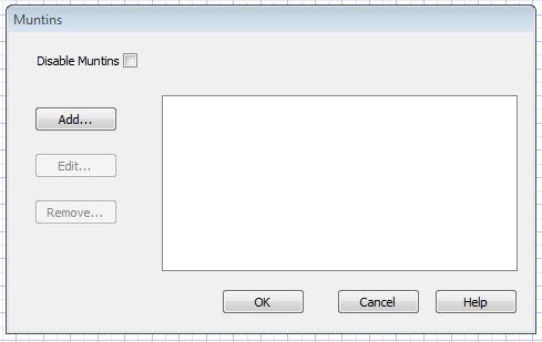 Figure 10: Adding Muntins dialog box. (It would be nice to get rid of this intermediate step.)